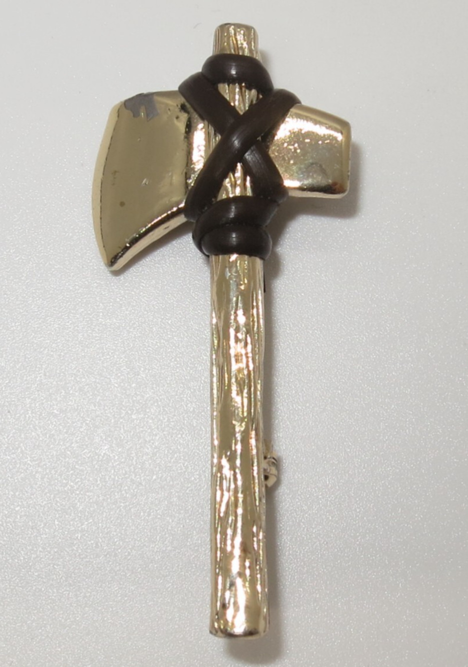 Vintage Gold Tone Pin Tomahawk